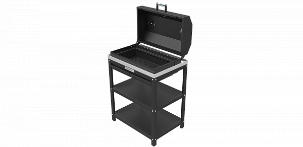 Стол-гриль с решёткой из нержавеющей стали