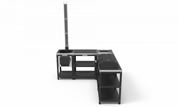 Барбекю комплекс угловой №1 (модульная мебель)