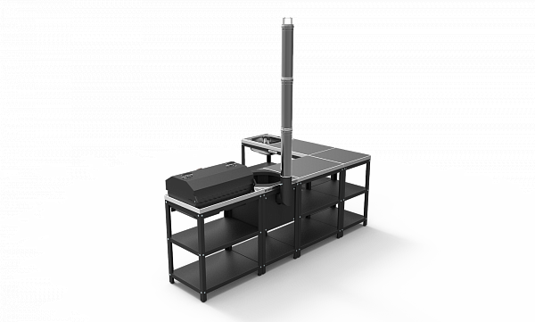 Барбекю комплекс угловой №2 (модульная мебель)