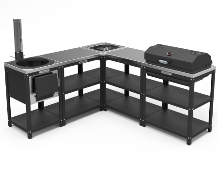 Барбекю комплекс угловой №1 (модульная мебель)