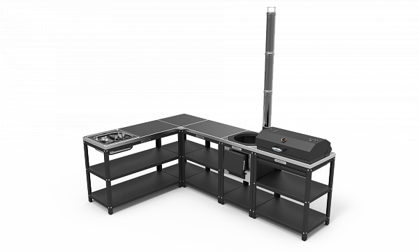 Барбекю комплекс угловой №2 (модульная мебель)