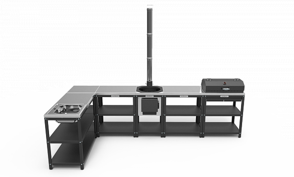 Барбекю комплекс угловой №3 (модульная мебель)