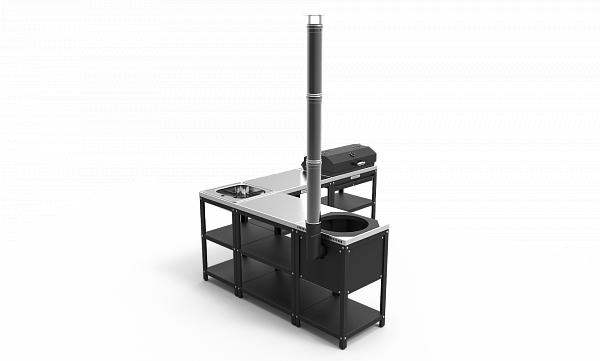 Барбекю комплекс угловой №1 (модульная мебель)