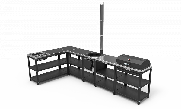Барбекю комплекс угловой №3 (модульная мебель)
