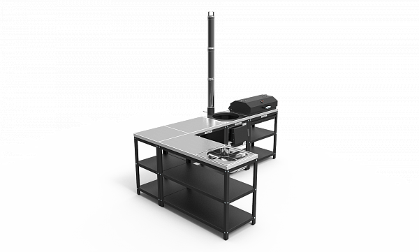 Барбекю комплекс угловой №2 (модульная мебель)