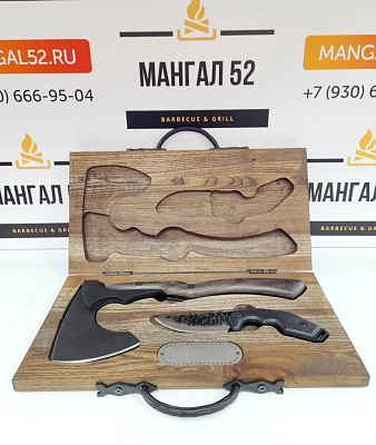 Подарочный набор Настоящему мужчине, топор+нож