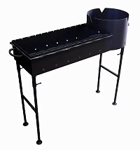 Купить Мангал с печкой под казан, 4 мм в Нижнем Новгороде