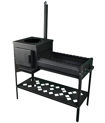 Купить Мангал + коптильня + печь для казана "Профи" + гриль в Нижнем Новгороде