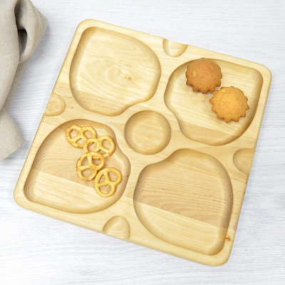 Менажница квадратная 5-х секционная  25х25 см