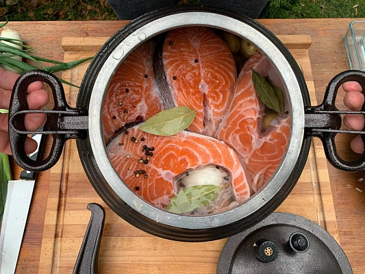 Афганский казан 8 л двухцветный  с ручками (Rashko Baba)