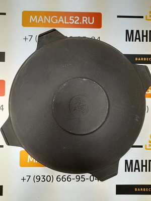 Казан чугунный 12 л MANOLI c крышкой - сковородой
