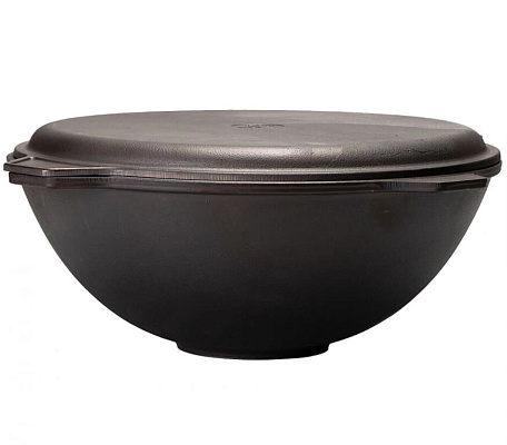 Казан чугунный 12 л MANOLI c крышкой - сковородой