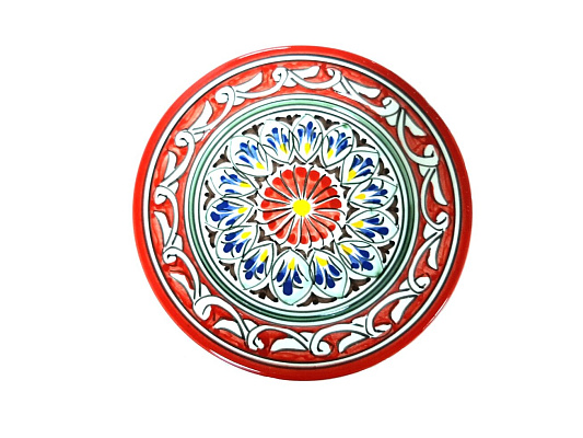 Чайный набор (фарфор), Риштан красный