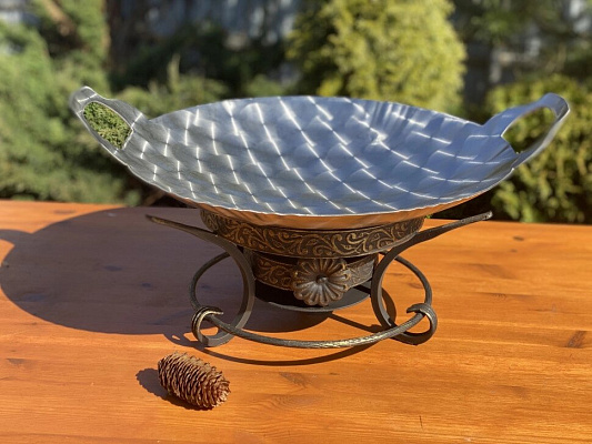 Садж 40 см Нержавейка 3D