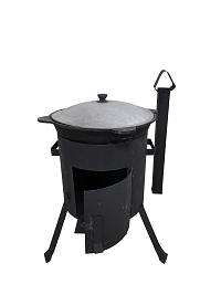 Казан 16 л + печка с трубой (комплект)