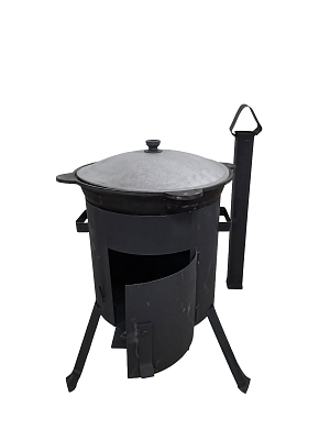 Казан 10 л + печка с трубой (комплект)