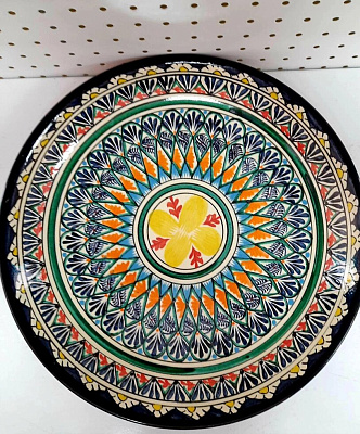 Ляган узбекский 38 см, синий