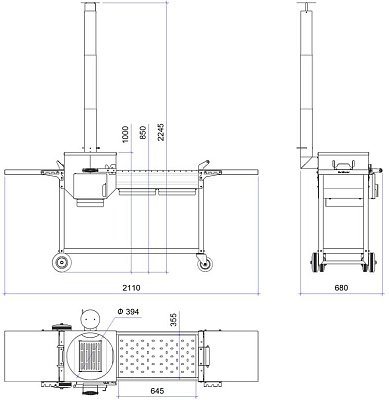 Купить Печь-мангал Искандер - 400 «Комфорт Эйр» NEW в Нижнем Новгороде
