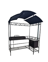 Купить Мангал с крышей и печкой (Угловой N2) в Нижнем Новгороде