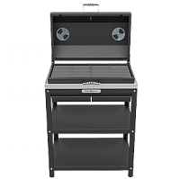 Стол-гриль с решёткой из чугуна