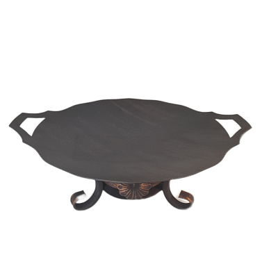 Садж стальной 40 см с подставкой "Шелковый путь 2"