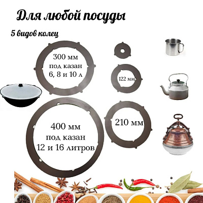 Кольца 420 мм для казана на печь