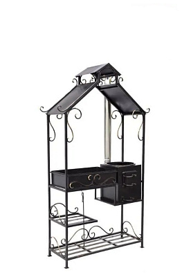 Купить Мангал с крышей и печкой "Имение Люкс" в Нижнем Новгороде