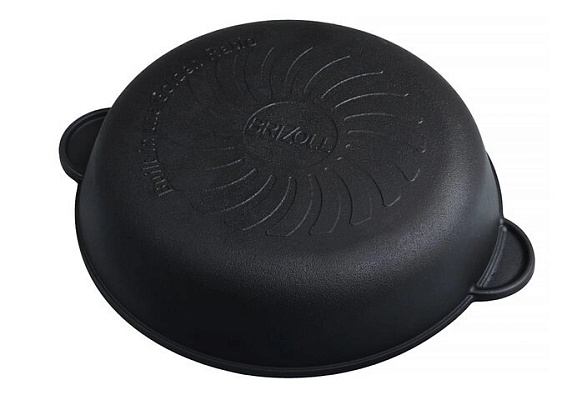 Сковорода-жаровня 260х60 чугунная "Монолит" Brizoll