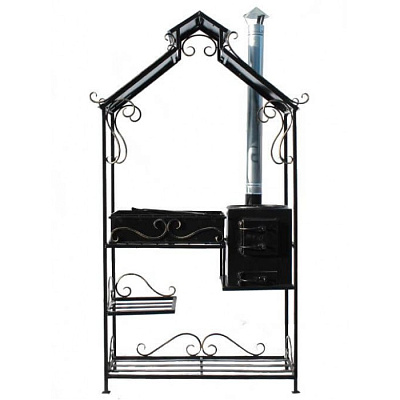 Купить Мангал с крышей и печкой "Имение Люкс" в Нижнем Новгороде