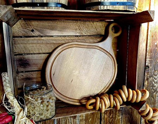 Доска разделочная "Куриная ножка", фигурная, бук, 4*30*40 см