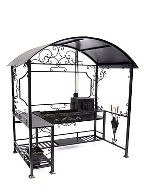 Купить Мангал-беседка с крышей и печкой "Медея" в Нижнем Новгороде