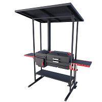 Мангал с крышей  печь-гриль Искандер «Инклайн Эйр-360» NEW (с нерж. решеткой-гриль)