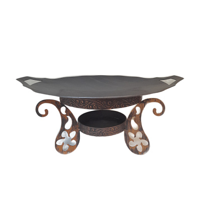 Садж стальной 40 см с подставкой "Турция"