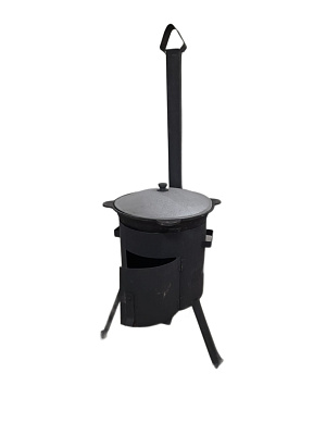 Казан 10 л + печка с трубой (комплект)