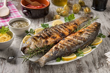 Форель на углях