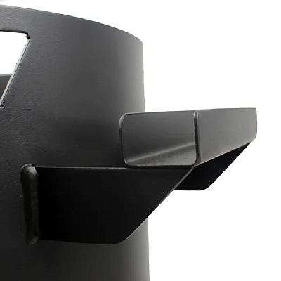 Печь для казана 8-10 л с трубой и зольником (2 мм, съемные ножки)