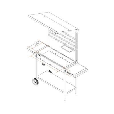 Купить Мангал c крышей МАН 304 в Нижнем Новгороде