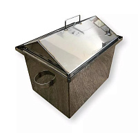 Коптильня 1,5 мм Домиком 400х300х300 (из нержавеющей стали)