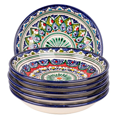 Ляган узбекский 38 см, синий