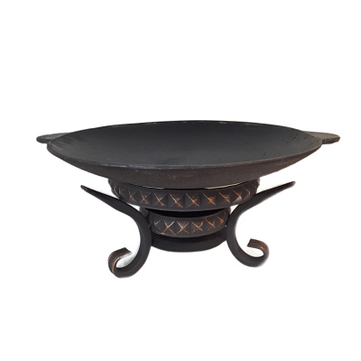 Садж чугунный 45 см с подставкой "Пирамида"