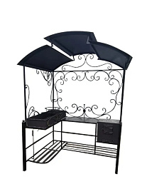 Купить Мангал с крышей и печкой (Угловой N1) в Нижнем Новгороде