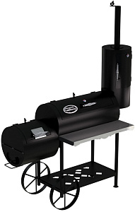 Гриль - Смокер "Паровоз XXL", 5 мм, левосторонний