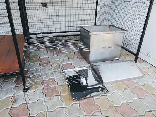 Коптильня домиком 450*300*200