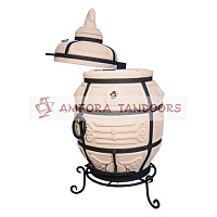 Тандыр Поручик с поворотной крышкой и термометром Амфора)