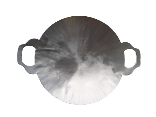 Садж 29 см из нержавеющей стали (сплошные ручки)