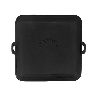 Сковорода-гриль чугунная квадрат 350х350х40 с чугунными ручками-ушками (Майстерня)