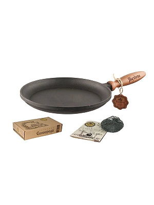 Сковорода чугунная для блинов 240х25 мм (Майстерня)