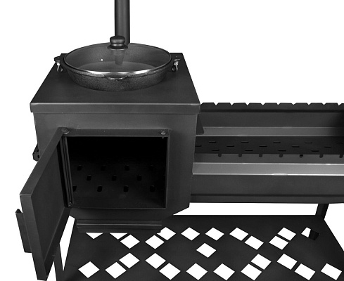 Купить Мангал + коптильня + печь для казана "Профи" + гриль в Нижнем Новгороде