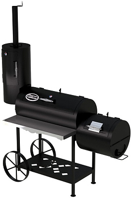 Гриль - Смокер "Паровоз XXL", 4 мм, правосторонний