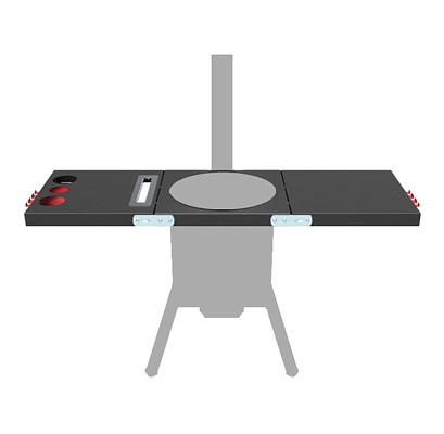 Боковые столики для печи под казан "Берель-400 К" (комплект)